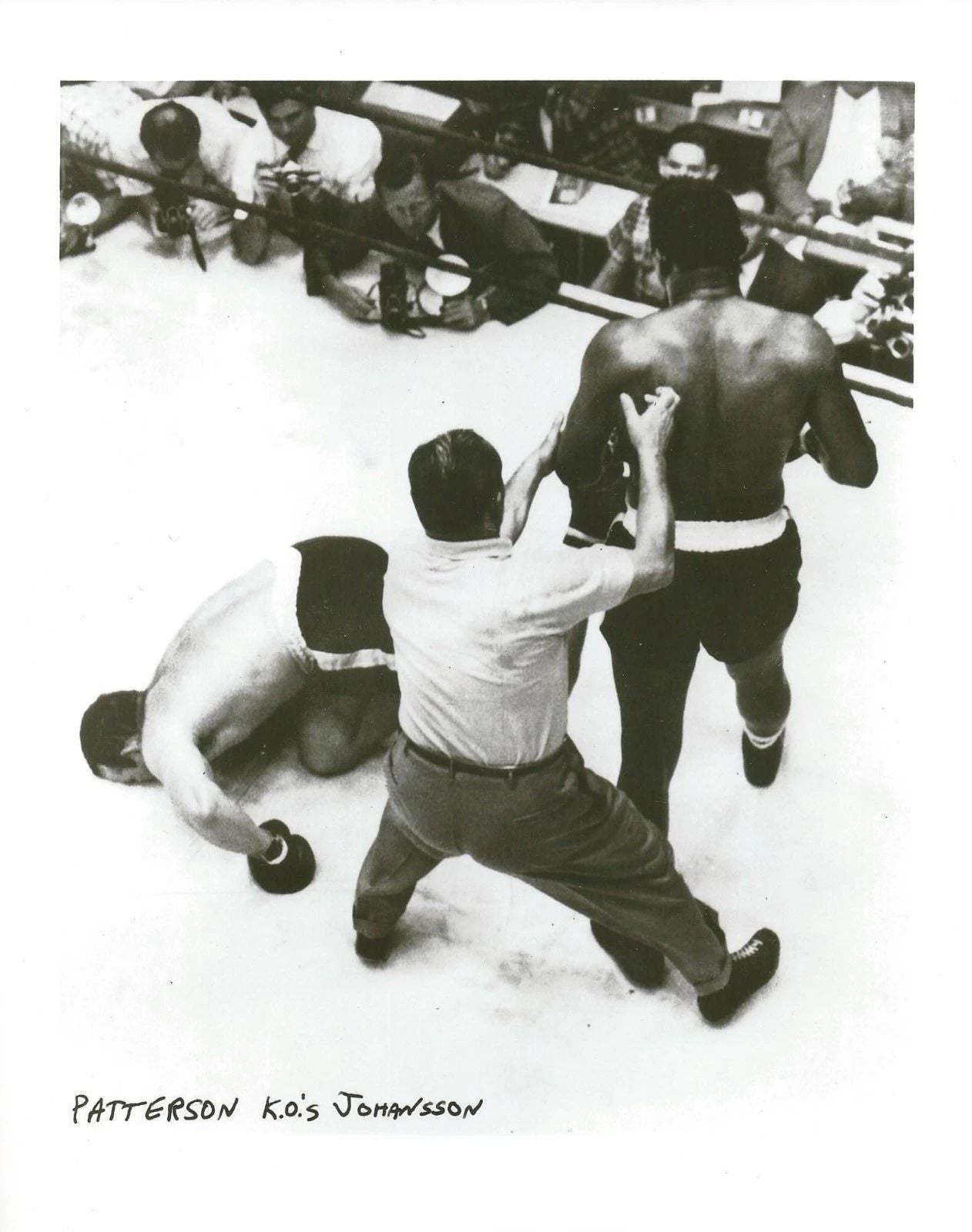 Ingemar Johansson Vs Floyd Patterson Keychain Boxing Picture