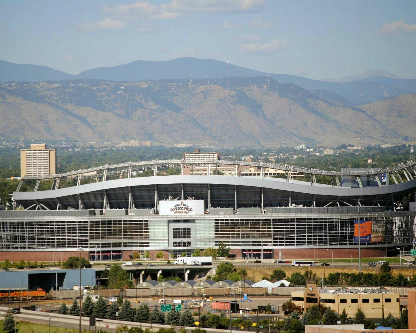 Invesco Field Keychain Denver Broncos Picture Nfl Football