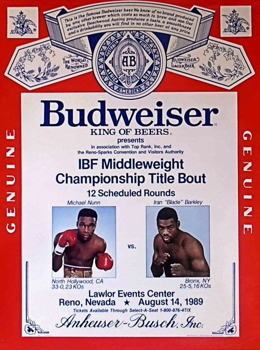 Iran Barkley Vs Michael Nunn Photo Boxing Picture