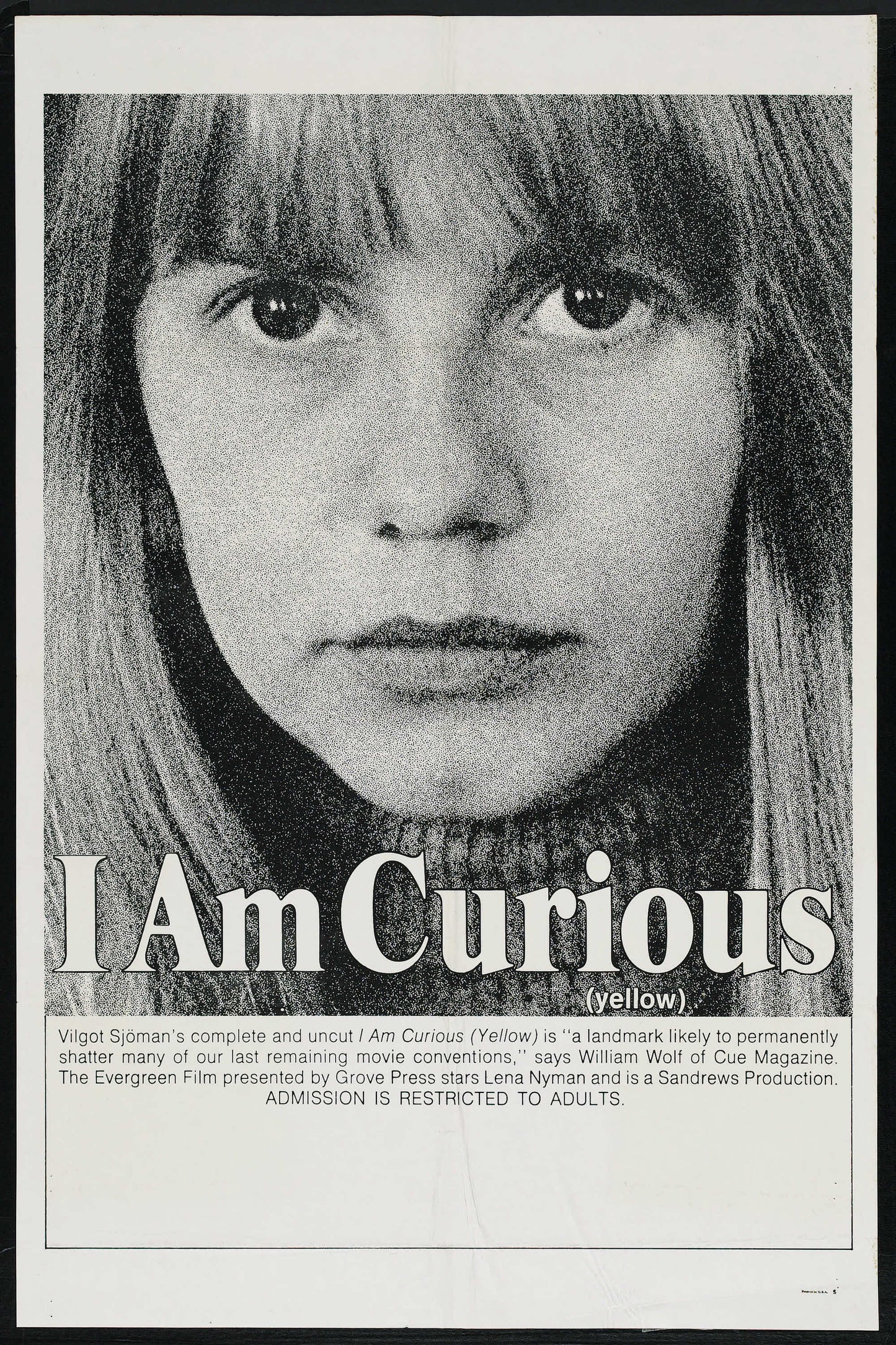 I Am Curious Yellow 01 Movie Magnet