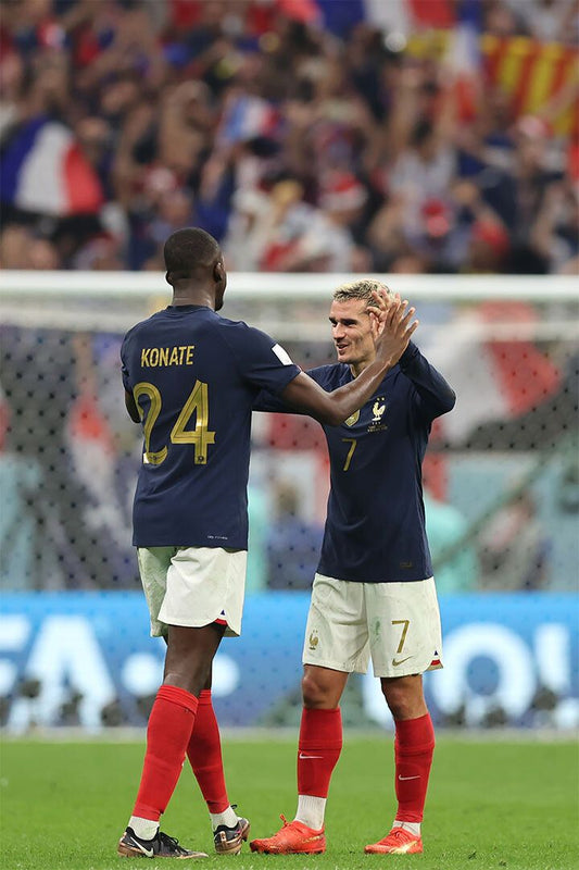 Ibrahima Konate Antoine Griezmann France World Cup Wall Art Poster