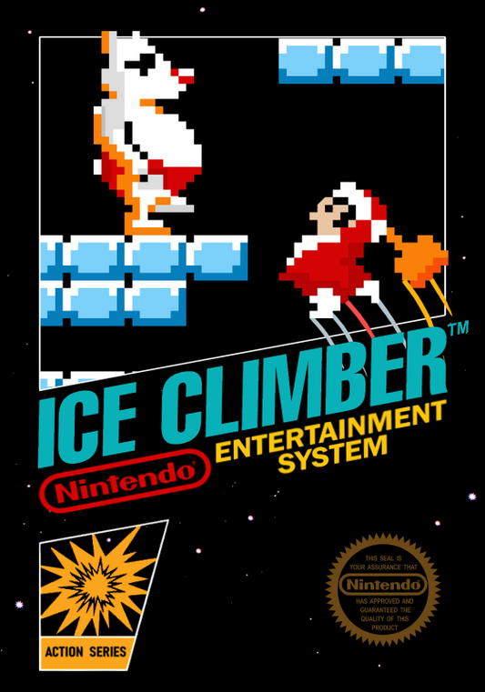 Ice Climber (Usa) Nes Print Poster