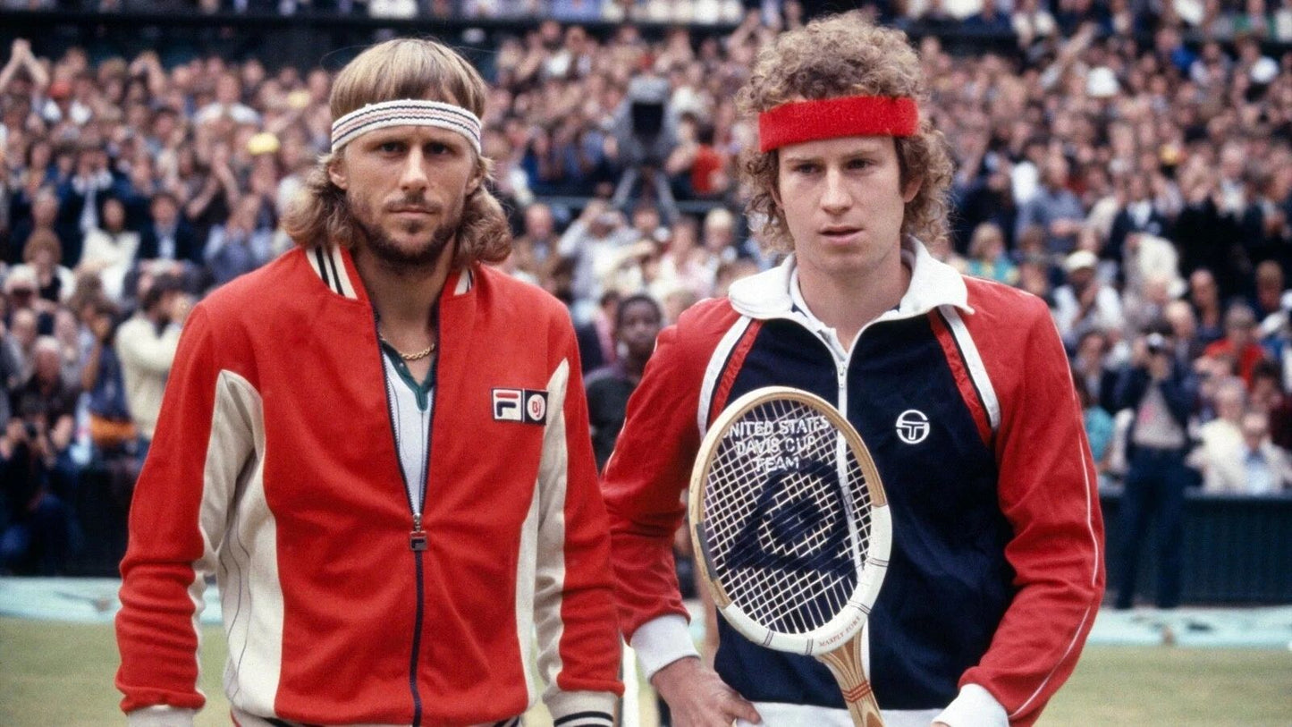 Iconic Tennis Athletes Bjorn Borg & John Mcenroe Picture Magnet Print