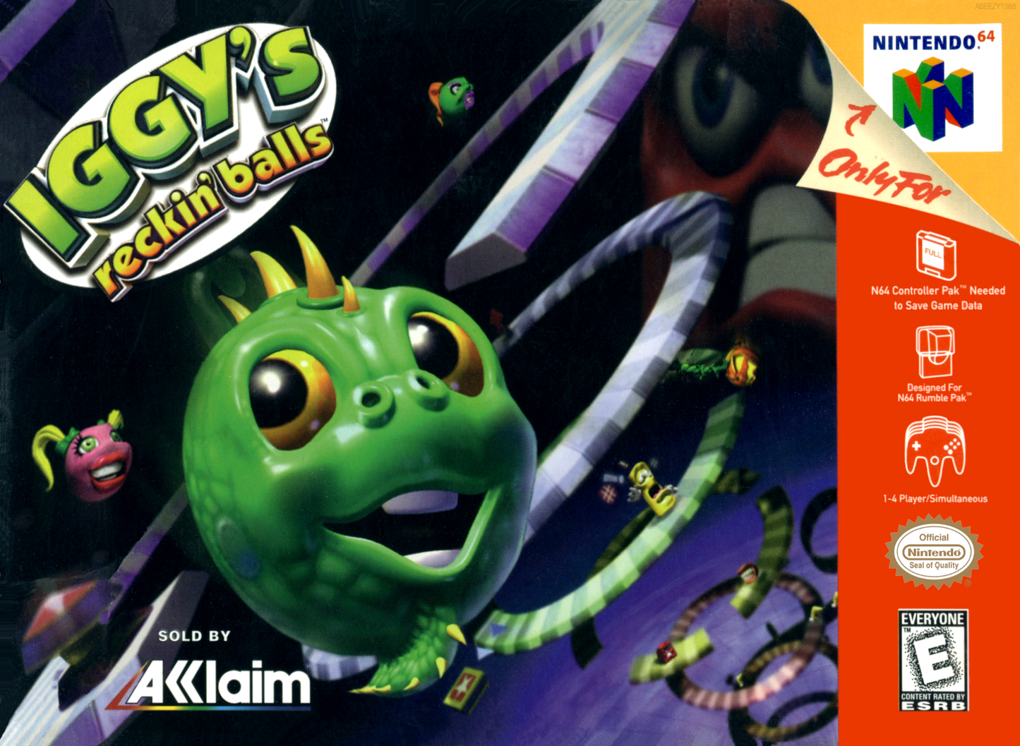 Iggy S Reckin Balls N64 Keychain