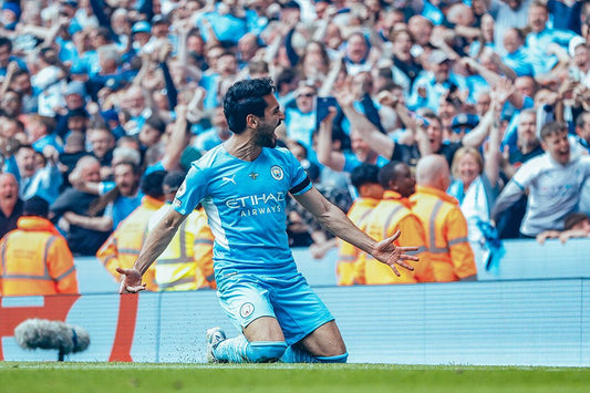 Ilkay Gundogan Manchester League Champions 202122 Wall Home Poster