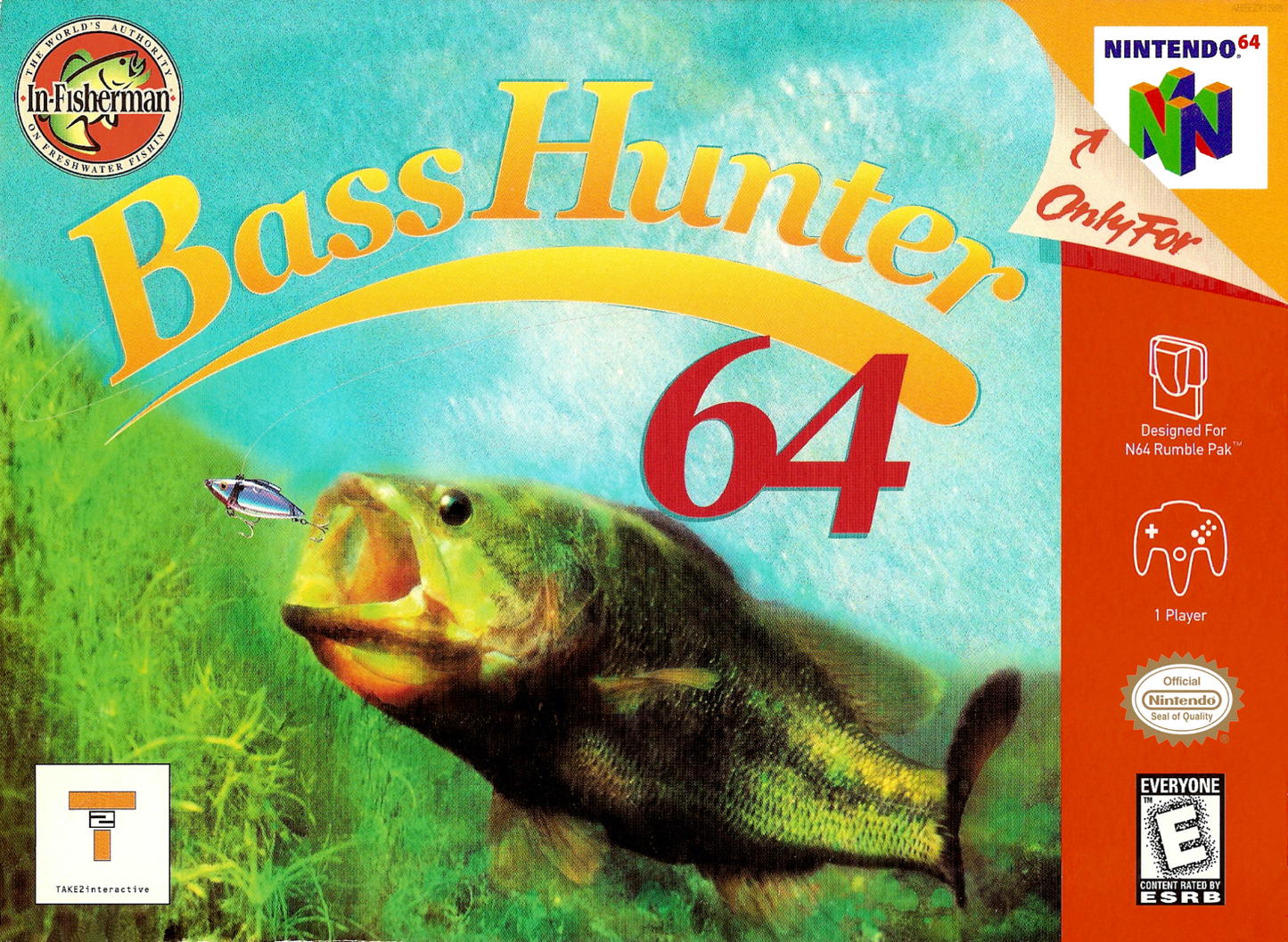In Fisherman Bass Hunter 64 N64 Print Poster