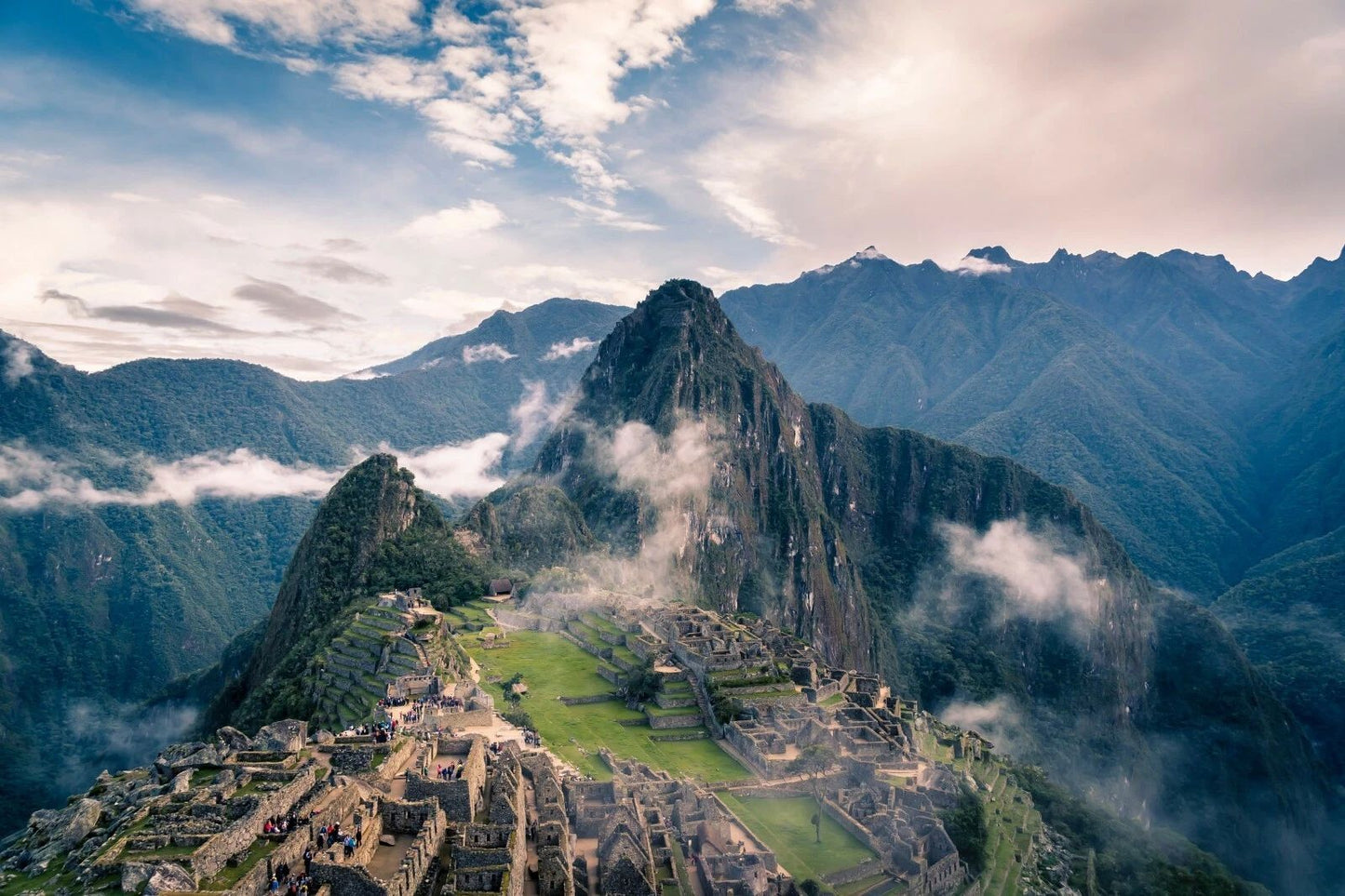 Incan Citadel Andes Mountains Machu Picchu Peru Stone Walls Poster Picture Photo