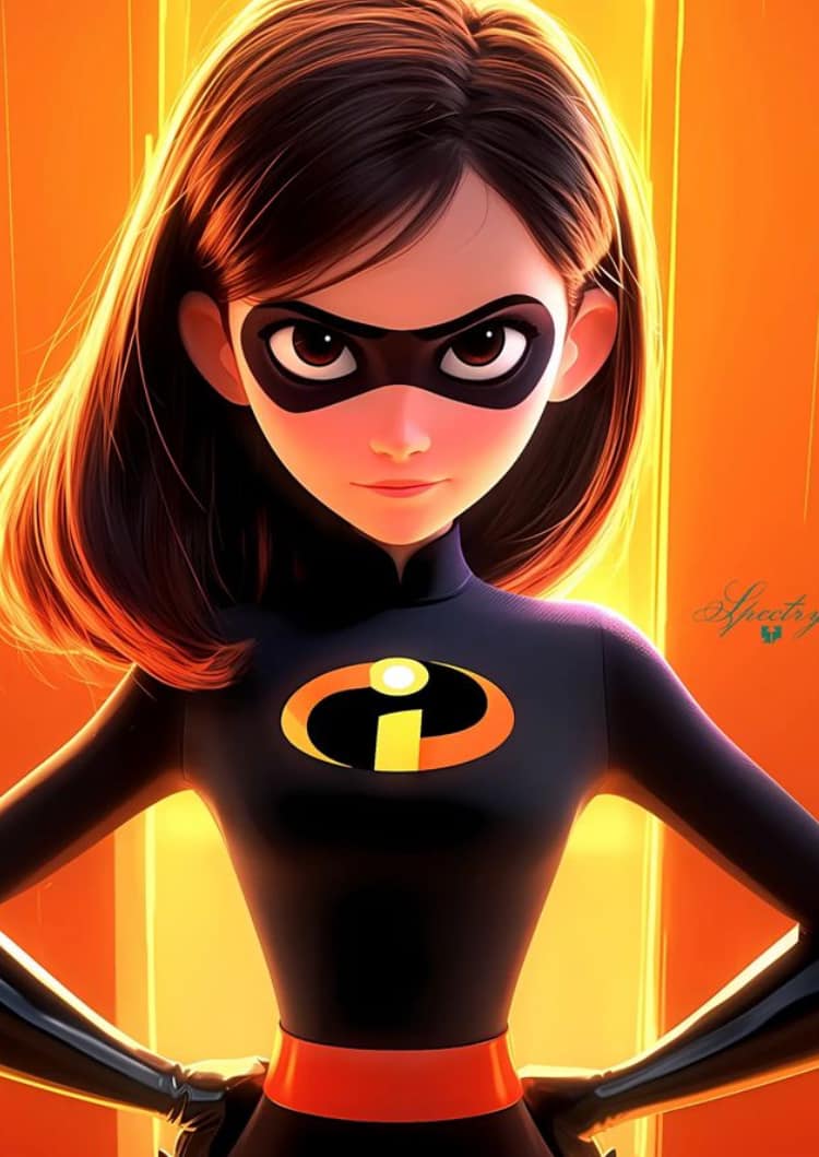Incredible Girl Portrait Print Poster