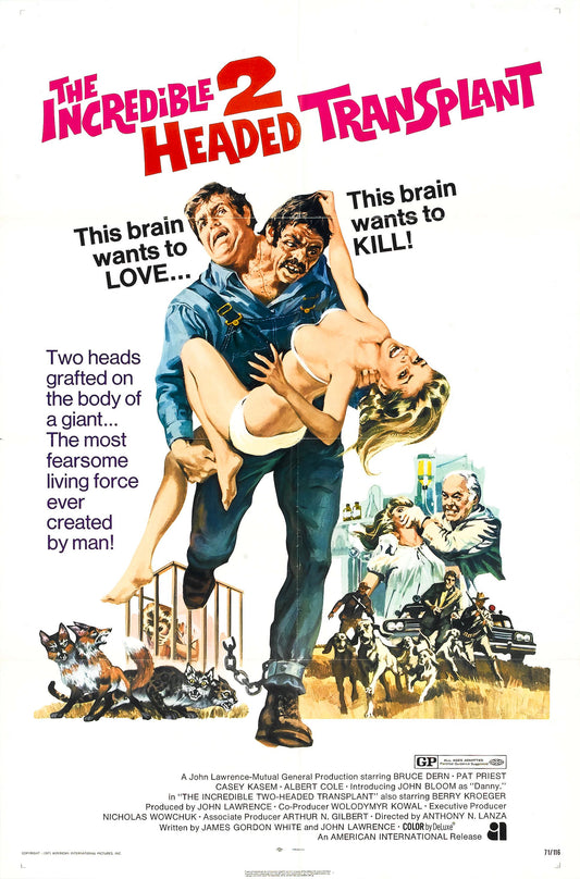 Incredible 2 Headed Transplant 01 Movie Magnet