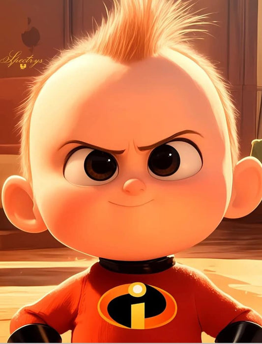 Incredibles Baby Portrait Print Poster