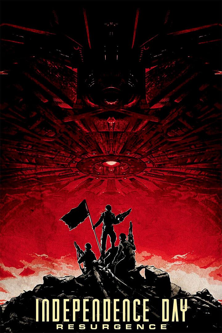 Independence Day Sci Fi Fantasy Movie Print Wall Art Home Decor Poster