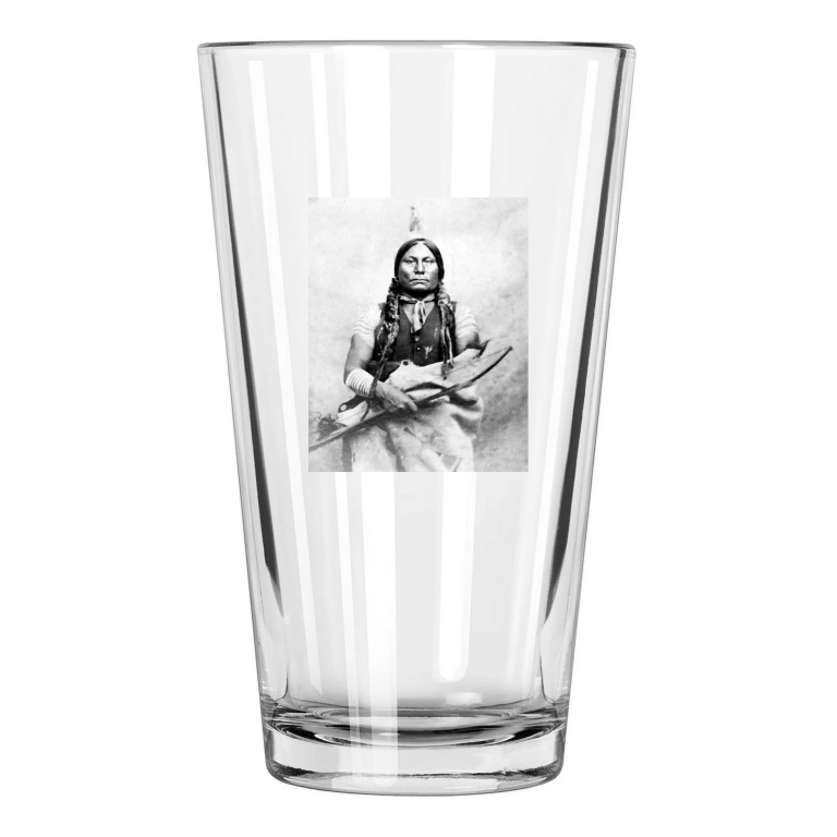 Indian Leader Gall Photo Lakota Sioux Native American Pint Beer Drinking Glass