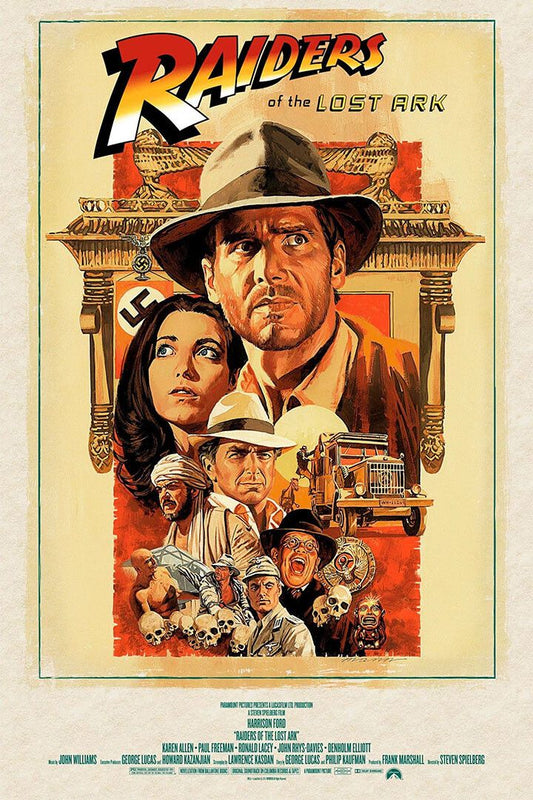 Indiana Jones Raiders Of The Lost Ark Movie Wall Art Home Decor Poster