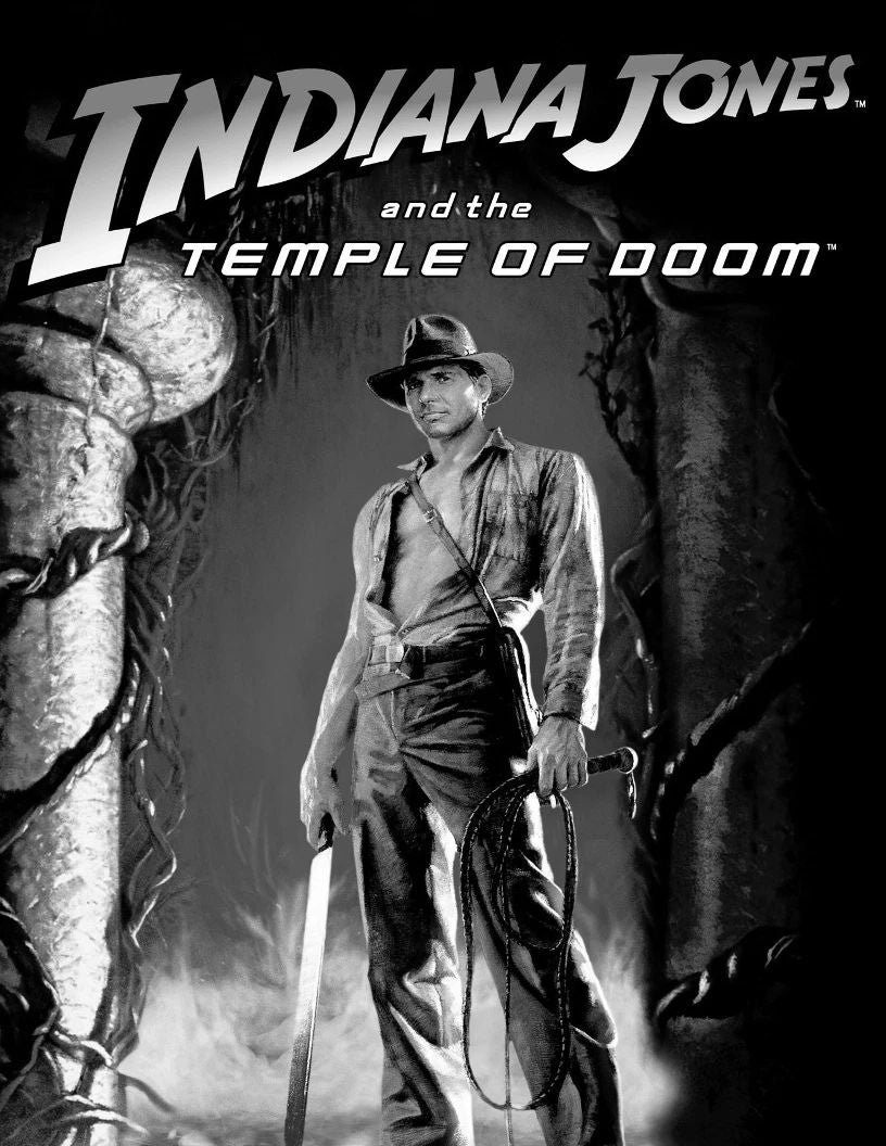 Indiana Jones & The Temple Of Doom Classic Movie Keychain Keychain Print 1