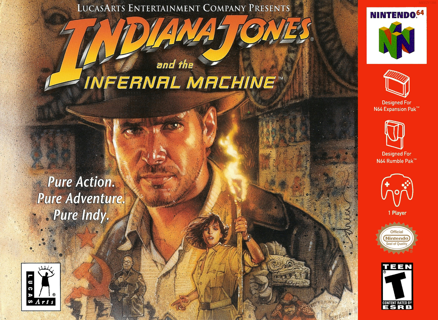 Indiana Jones And The Infernal Machine N64 Print Poster
