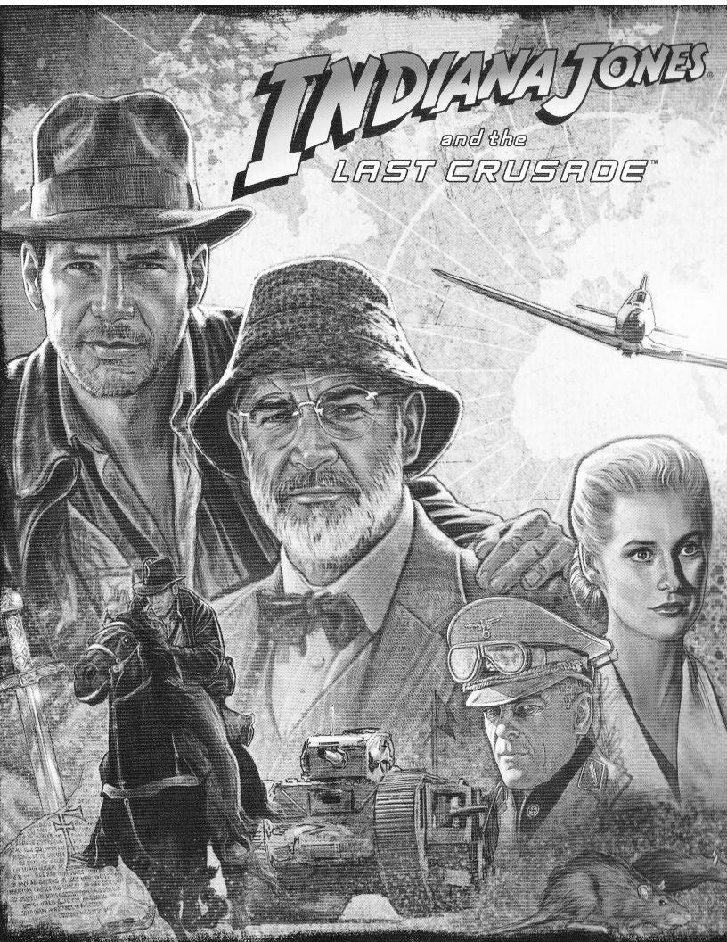 Indiana Jones And The Last Crusade Classic Movie Keychain Keychain Print 1