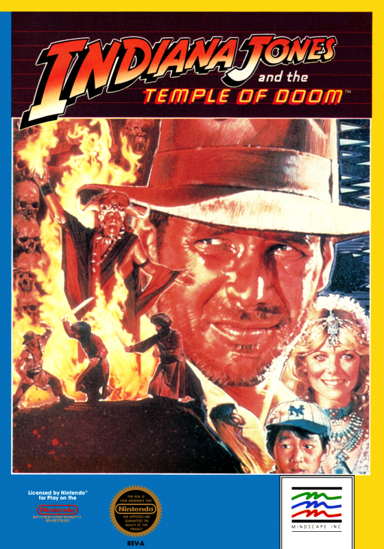 Indiana Jones And The Temple Of Doom (Usa) Nes Print Poster