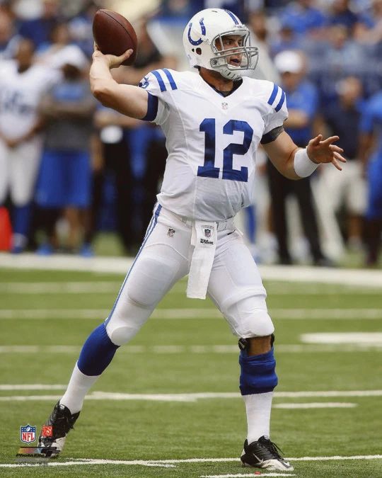 Indianapolis Colts Andrew Luck Glossy Photo Nfl Poster Print 2