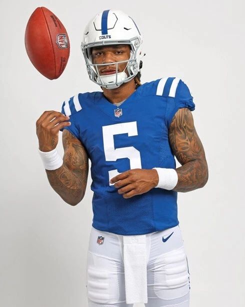 Indianapolis Colts Anthony Richardson Glossy Keychain Keychain Portrait
