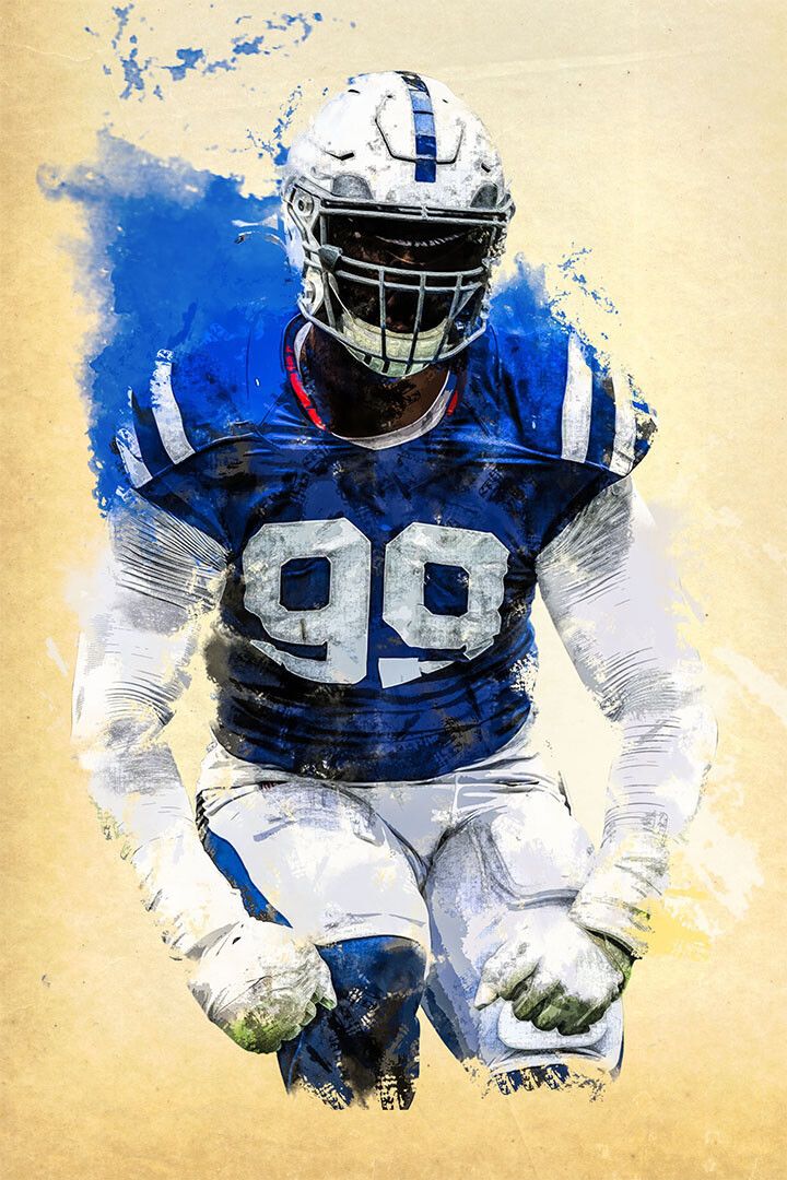 Indianapolis Colts Deforest Buckner American Footballer Jigsaw Puzzle
