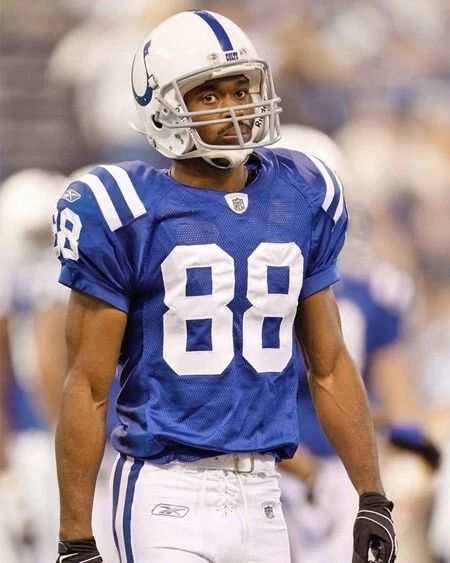 Indianapolis Colts Marvin Harrison Glossy Keychain Football Print Hof 2016 1