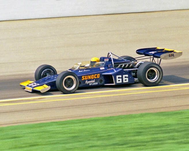 Indy 500 Driver Mark Donohue Glossy Keychain Race Car Keychain