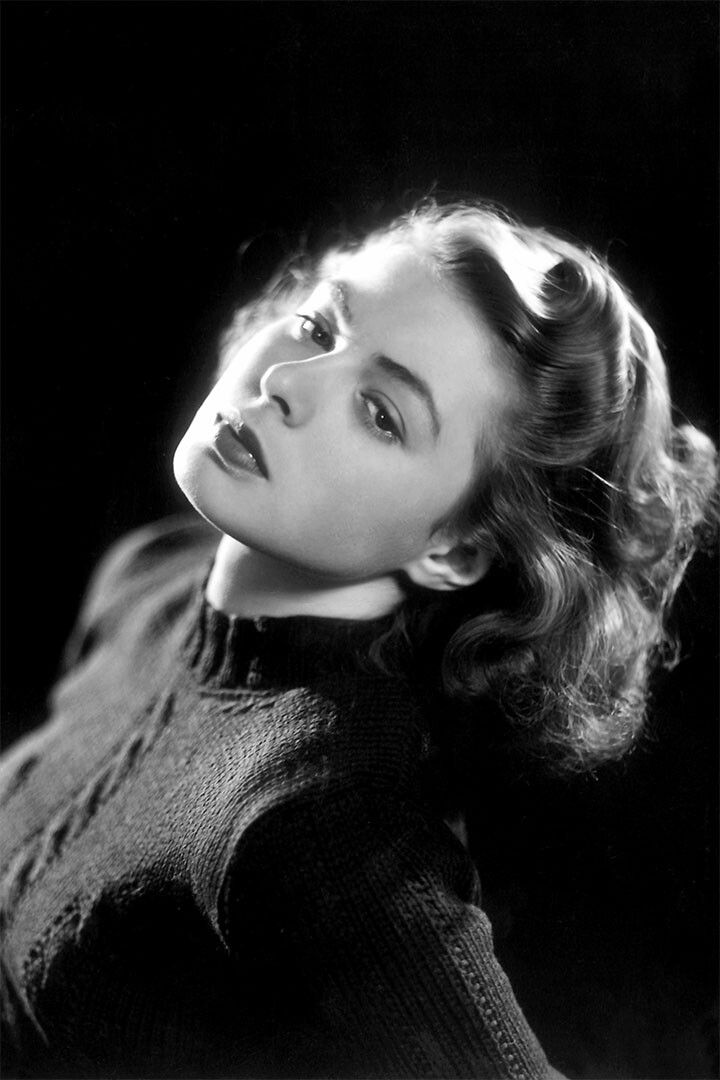 Ingrid Bergman Attractive Swiss Film Actor Print Wall Home Decor Poster