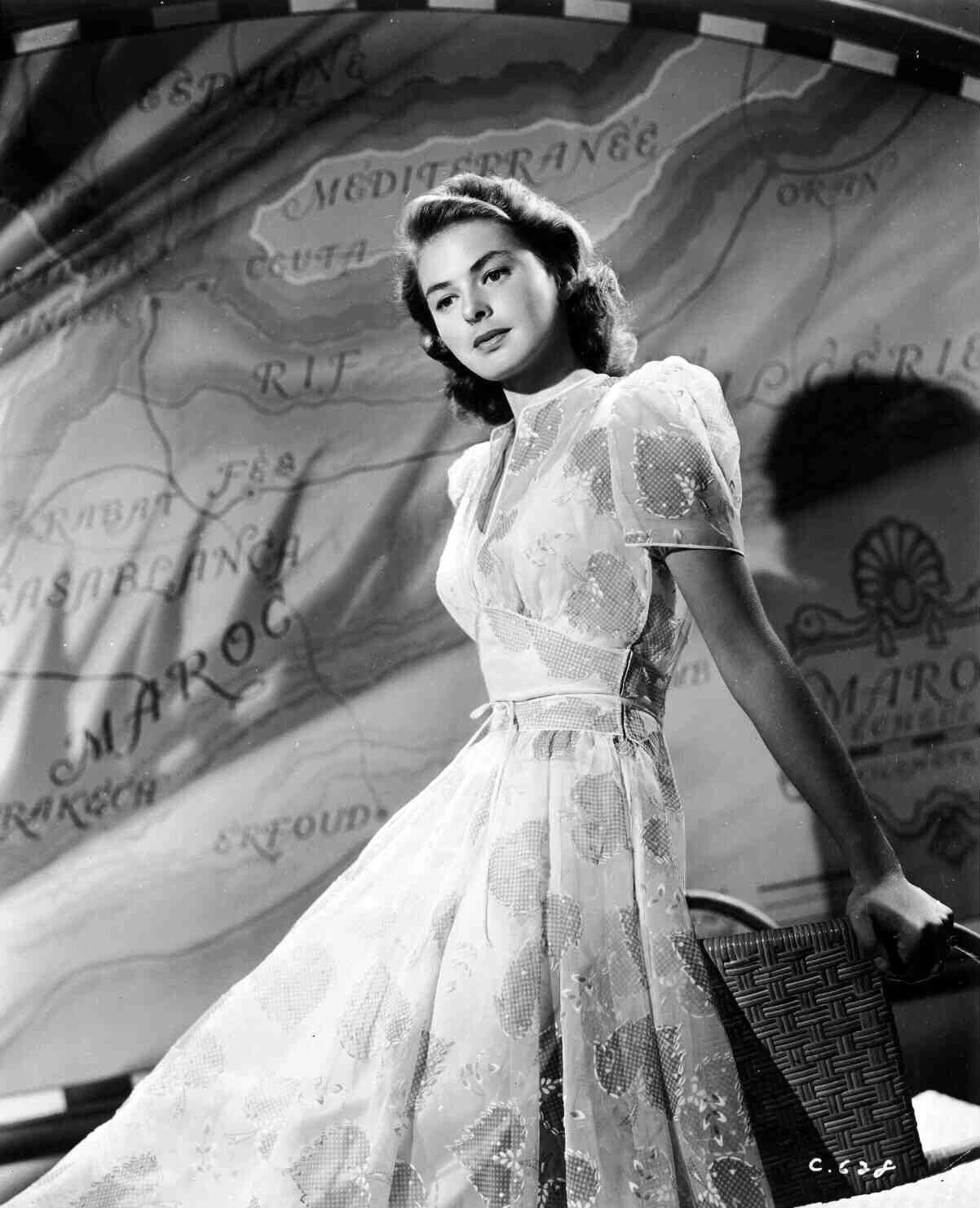 Ingrid Bergman Casablanca 1942 Movie Publicity Picture Keychain Print 8 X 10
