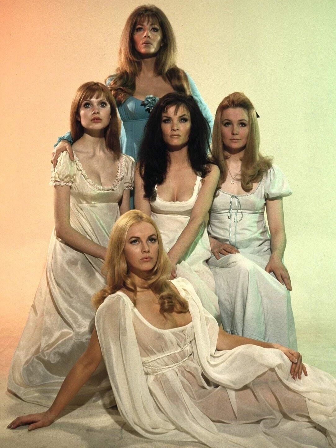 Ingrid Pitt & Cast 1970 Horror Film The Vampire Lovers Picture Magnet Print