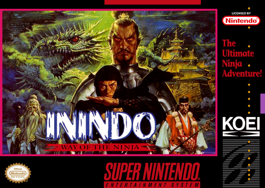 Inindo The Way Of The Ninja (Usa) Snes Print Poster
