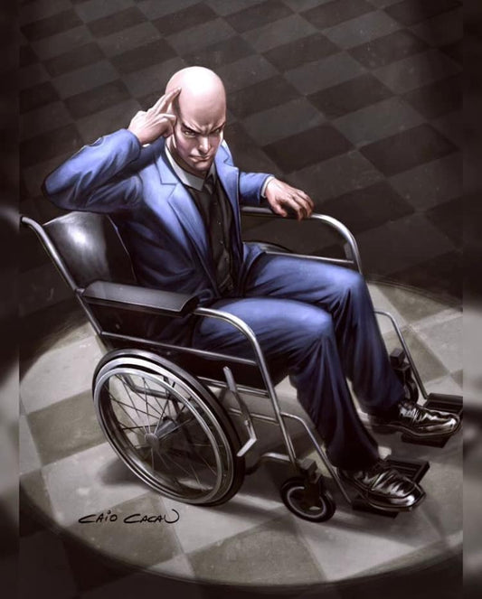 Intelligent Man Wheelchair Print Poster