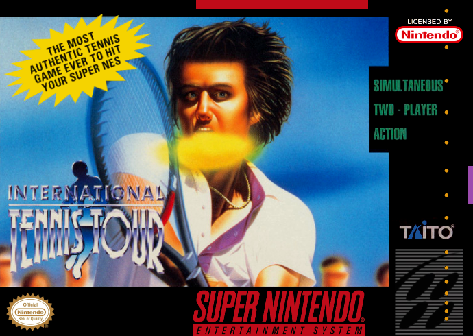 International Tennis Tour (Usa) Snes Print Poster