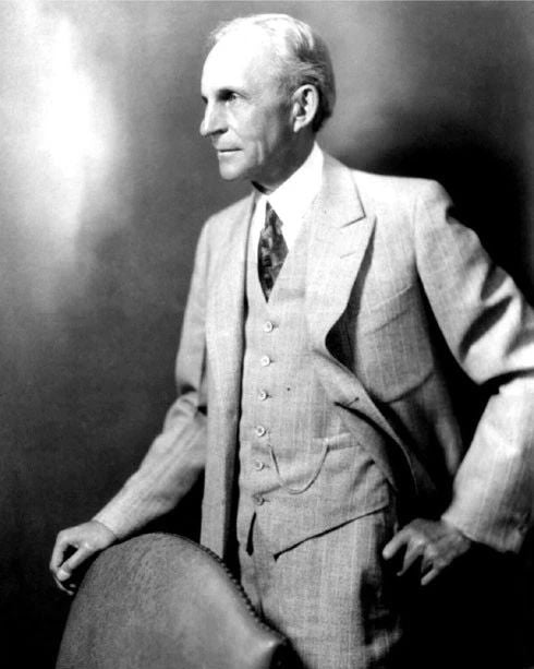 Inventor Ford Motor Co Henry Ford Glossy Keychain Model T Print Portrait