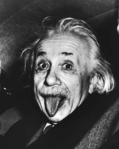Inventor Genius Albert Einstein Glossy Keychain Modern Physics Keychain