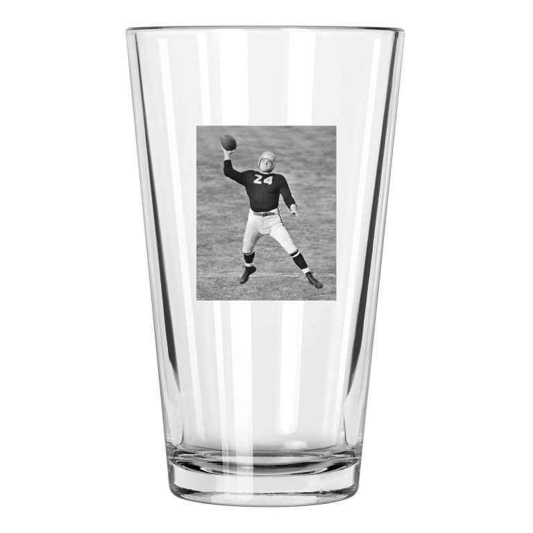 Iowa Hawkeyes Nile Kinnick Photo College Football Pint Beer Drinking Glass