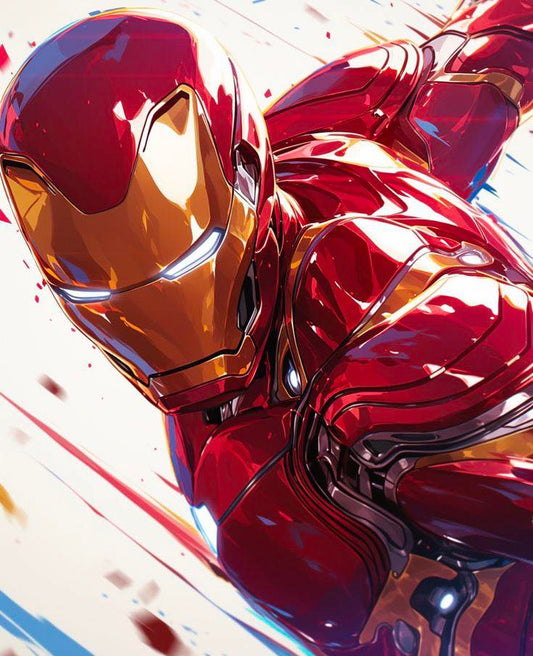 Iron Man Action Portrait (2) Print Poster