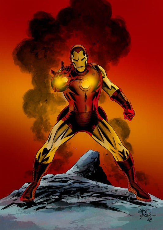 Iron Man Action Pose Print Poster