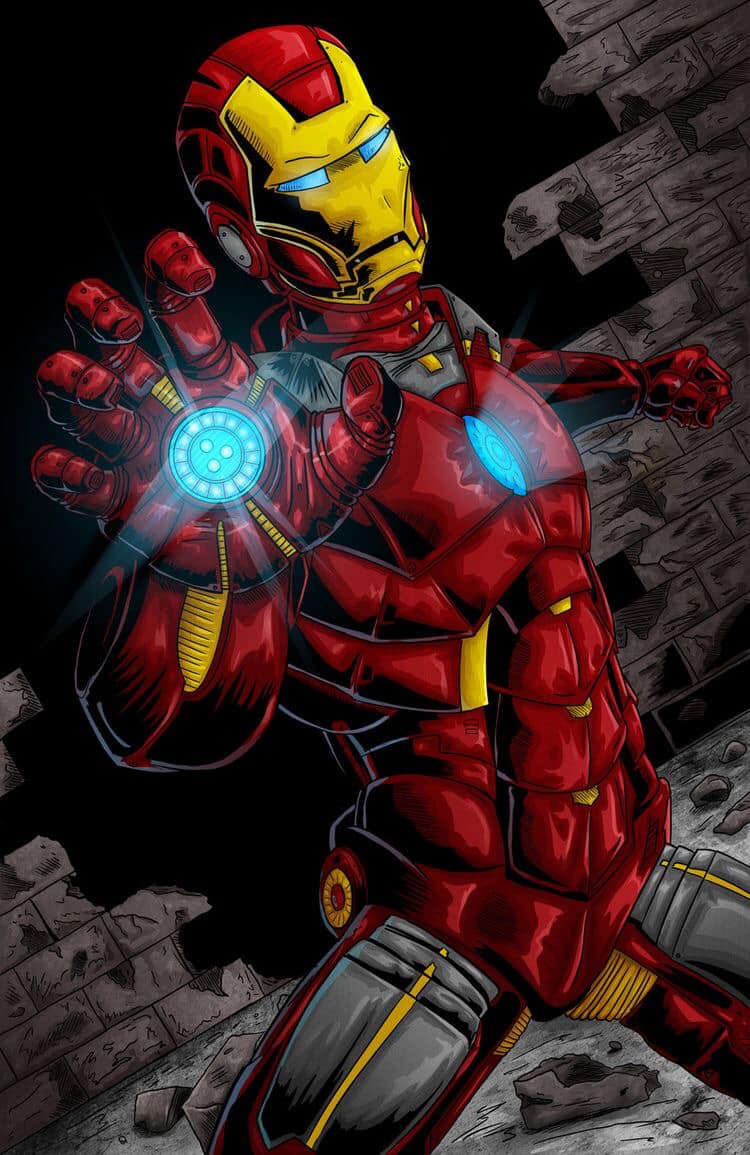 Iron Man Action Pose (3) Print Poster