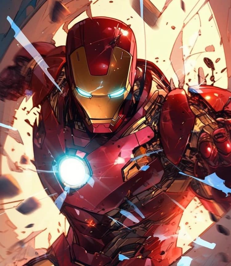 Iron Man Action Pose (5) Print Poster