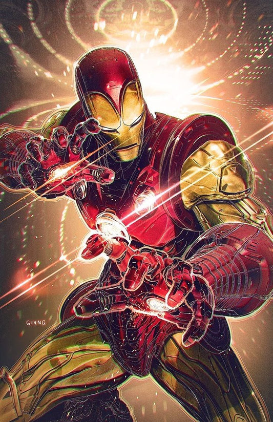 Iron Man Action Scene Print Poster