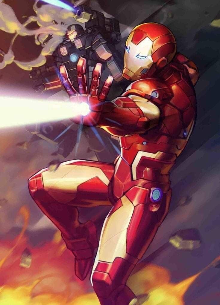 Iron Man Action Scene (2) Print Poster