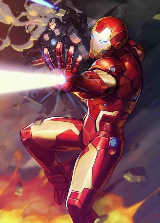 Iron Man Action Scene (2) Print Poster