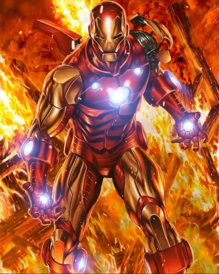 Iron Man Action Scene (3) Print Poster