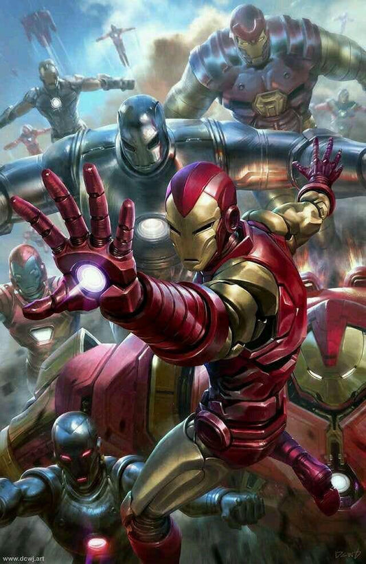 Iron Man Action Scene (4) Print Poster