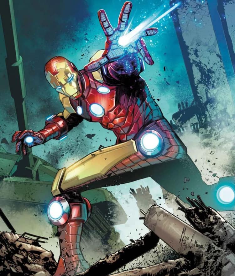 Iron Man Action Scene (7) Print Poster