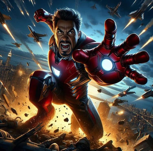 Iron Man Action Scene (8) Print Poster