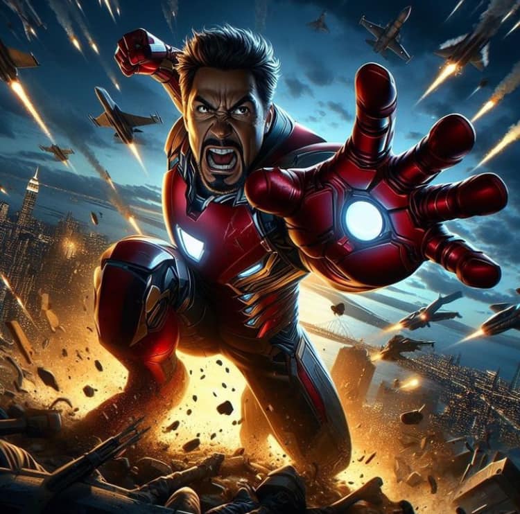 Iron Man Action Scene (8) Jigsaw Puzzle