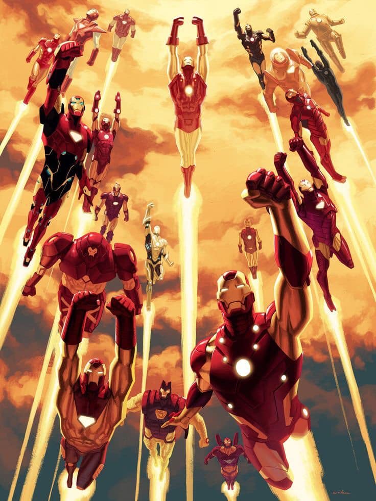 Iron Man Army Ascending Jigsaw Puzzle