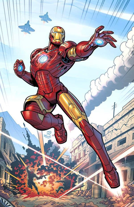 Iron Man Battle Scene Print Poster