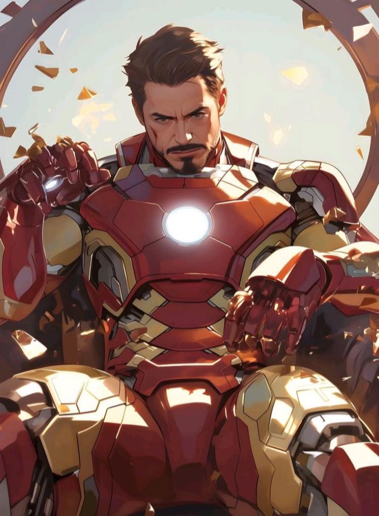 Iron Man Character Art Print Poster